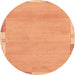 Round Abstract Orange Modern Rug, abs3075