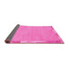 Sideview of Abstract Pink Modern Rug, abs3075pnk