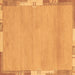 Square Abstract Brown Modern Rug, abs3075brn