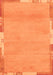 Machine Washable Abstract Orange Modern Area Rugs, wshabs3075org