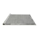 Sideview of Machine Washable Abstract Gray Modern Rug, wshabs3075gry