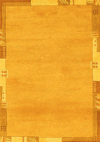 Abstract Yellow Modern Rug, abs3075yw