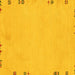 Square Abstract Yellow Modern Rug, abs3076yw