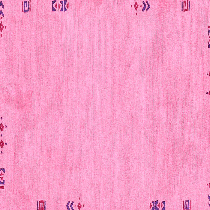 Square Abstract Pink Modern Rug, abs3076pnk