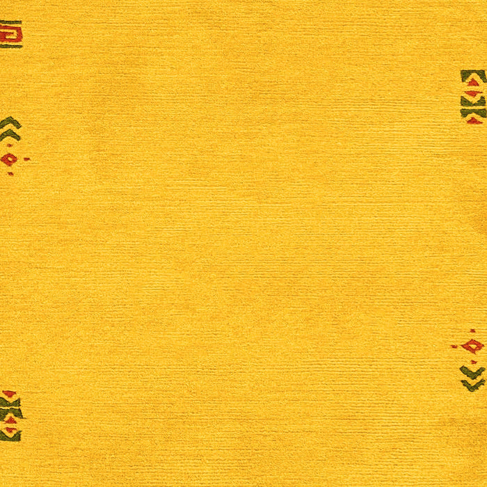 Machine Washable Abstract Yellow Modern Rug, wshabs3076yw