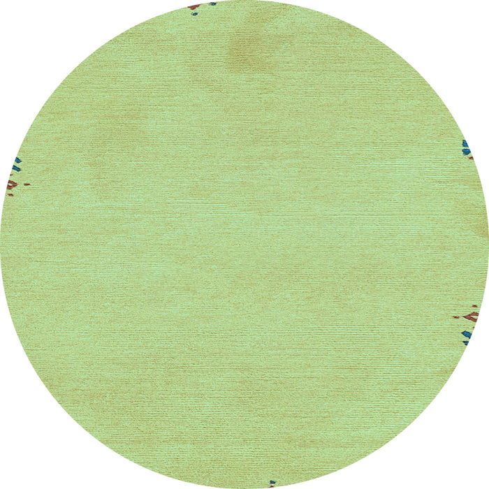 Round Abstract Light Blue Modern Rug, abs3076lblu