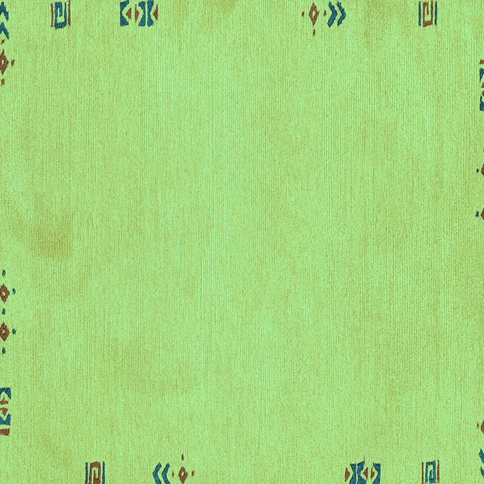 Square Abstract Turquoise Modern Rug, abs3076turq