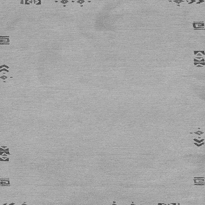 Square Abstract Gray Modern Rug, abs3076gry