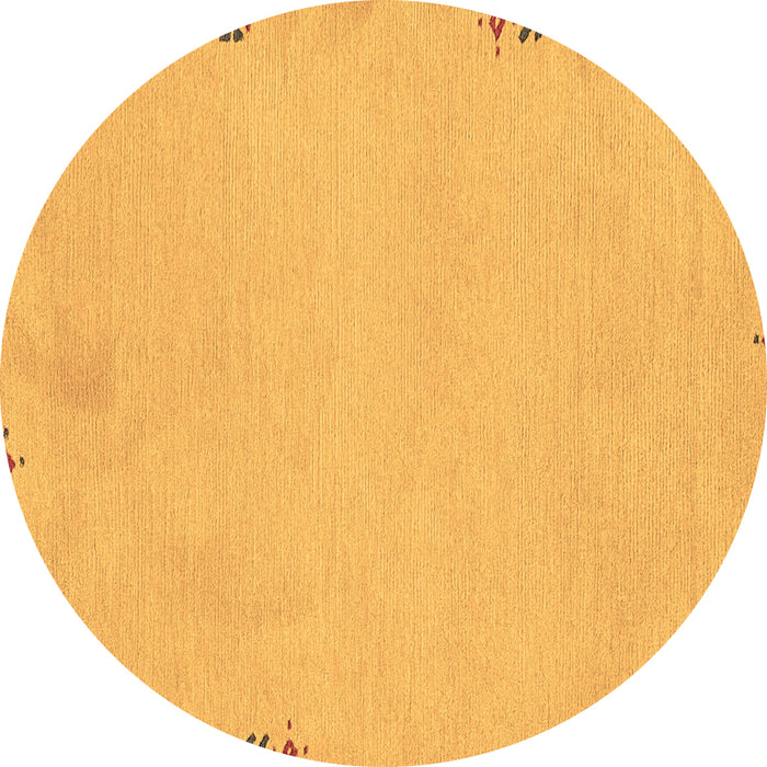 Round Machine Washable Abstract Brown Modern Rug, wshabs3076brn