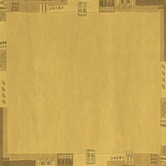Square Abstract Brown Modern Rug, abs3077brn