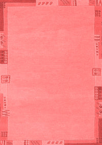 Abstract Red Modern Rug, abs3077red