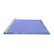 Sideview of Machine Washable Abstract Blue Modern Rug, wshabs3077blu