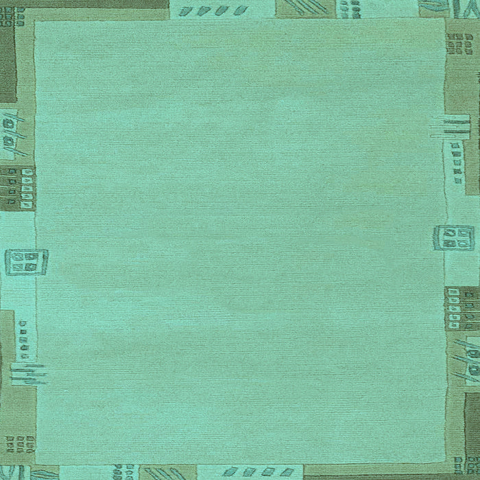 Square Abstract Light Blue Modern Rug, abs3077lblu