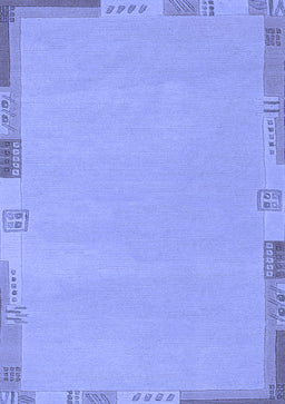 Abstract Blue Modern Rug, abs3077blu