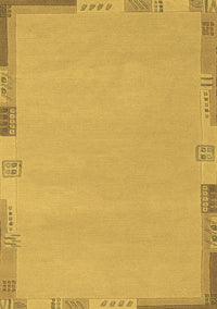 Abstract Brown Modern Rug, abs3077brn