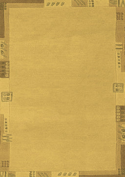 Abstract Brown Modern Rug, abs3077brn