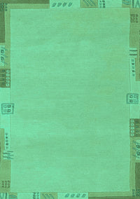 Abstract Turquoise Modern Rug, abs3077turq