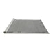 Sideview of Machine Washable Abstract Gray Modern Rug, wshabs3077gry