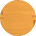 Round Abstract Orange Modern Rug, abs3077org