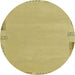 Round Machine Washable Abstract Metallic Gold Rug, wshabs3077