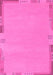 Machine Washable Abstract Pink Modern Rug, wshabs3077pnk