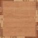 Square Abstract Orange Modern Rug, abs3078