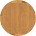 Round Abstract Brown Modern Rug, abs3078brn