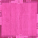 Square Abstract Pink Modern Rug, abs3078pnk