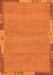 Machine Washable Abstract Orange Modern Area Rugs, wshabs3078org