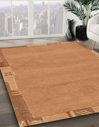 Abstract Orange Modern Rug, abs3078