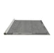 Sideview of Machine Washable Abstract Gray Modern Rug, wshabs3078gry