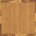 Square Abstract Brown Modern Rug, abs3078brn