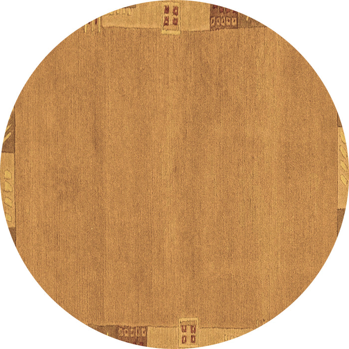 Round Machine Washable Abstract Brown Modern Rug, wshabs3078brn