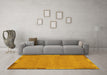 Machine Washable Abstract Yellow Modern Rug in a Living Room, wshabs3078yw