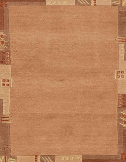 Abstract Orange Modern Rug, abs3078