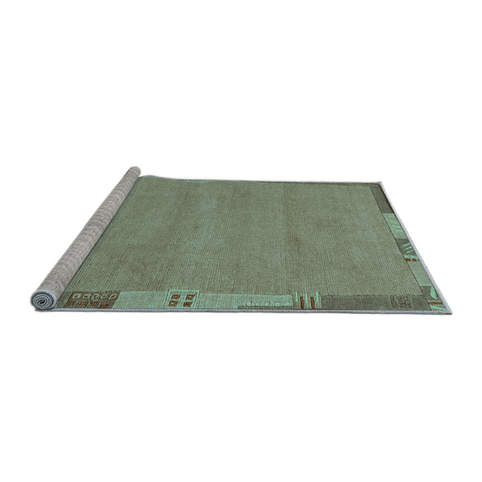 Sideview of Machine Washable Abstract Light Blue Modern Rug, wshabs3078lblu