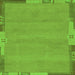 Square Abstract Green Modern Rug, abs3078grn