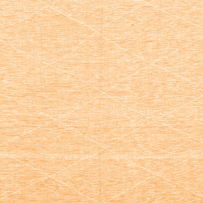 Square Solid Orange Modern Rug, abs3079org