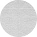 Round Solid Gray Modern Rug, abs3079gry