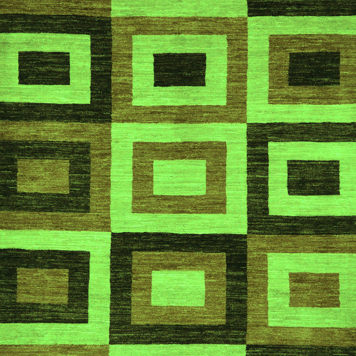 Abstract Green Modern Rug, abs307grn