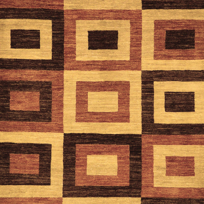 Machine Washable Abstract Brown Modern Rug, wshabs307brn