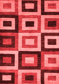 Abstract Red Modern Rug, abs307red