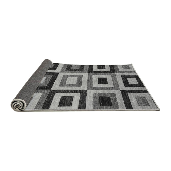 Sideview of Abstract Gray Modern Rug, abs307gry