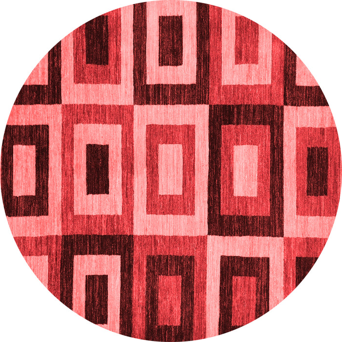 Machine Washable Abstract Red Modern Rug, wshabs307red