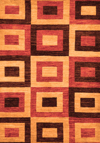 Abstract Orange Modern Rug, abs307org