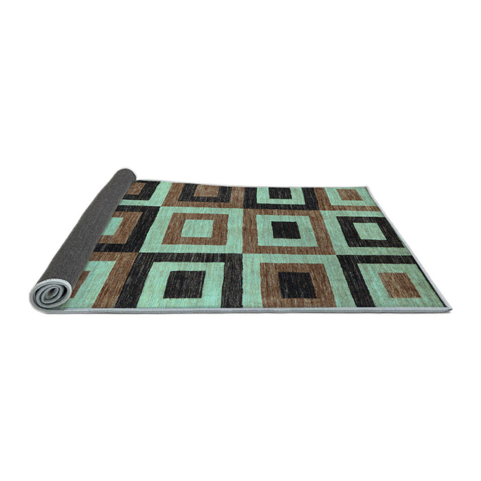 Sideview of Abstract Light Blue Modern Rug, abs307lblu