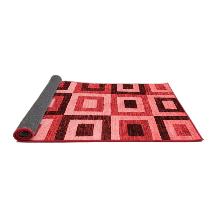 Abstract Red Modern Area Rugs