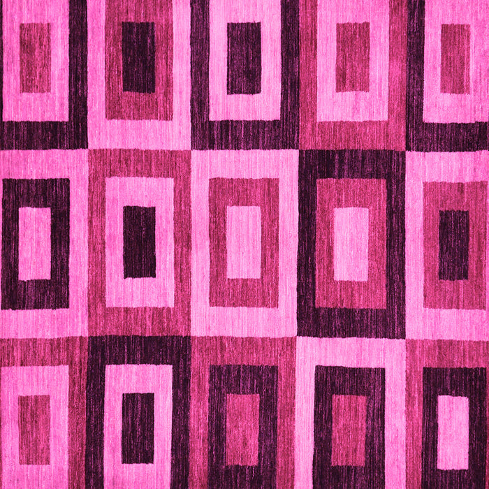 Square Machine Washable Abstract Pink Modern Rug, wshabs307pnk
