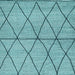 Square Machine Washable Abstract Light Blue Modern Rug, wshabs3080lblu