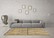 Machine Washable Abstract Brown Modern Rug in a Living Room,, wshabs3080brn